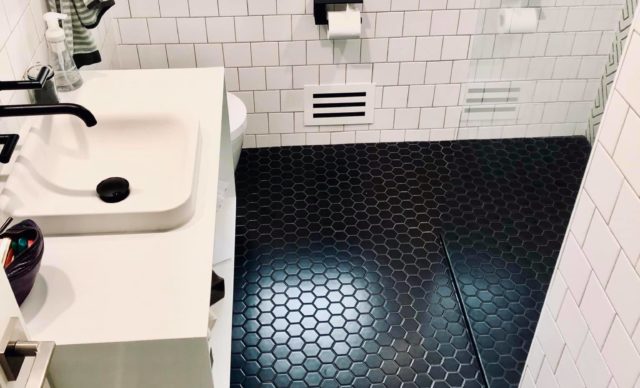 Modern Bathroom Project - Floor Tiling