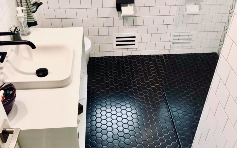 Modern Bathroom Project - Floor Tiling Modern Bathroom Project - Floor Tiling