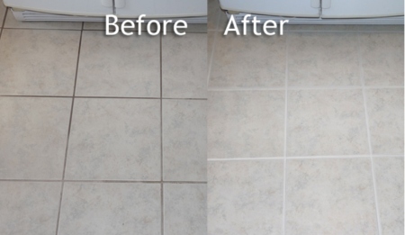 Tile & Grout Cleaning Before & After Image