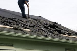 Roof storm damage in Mn