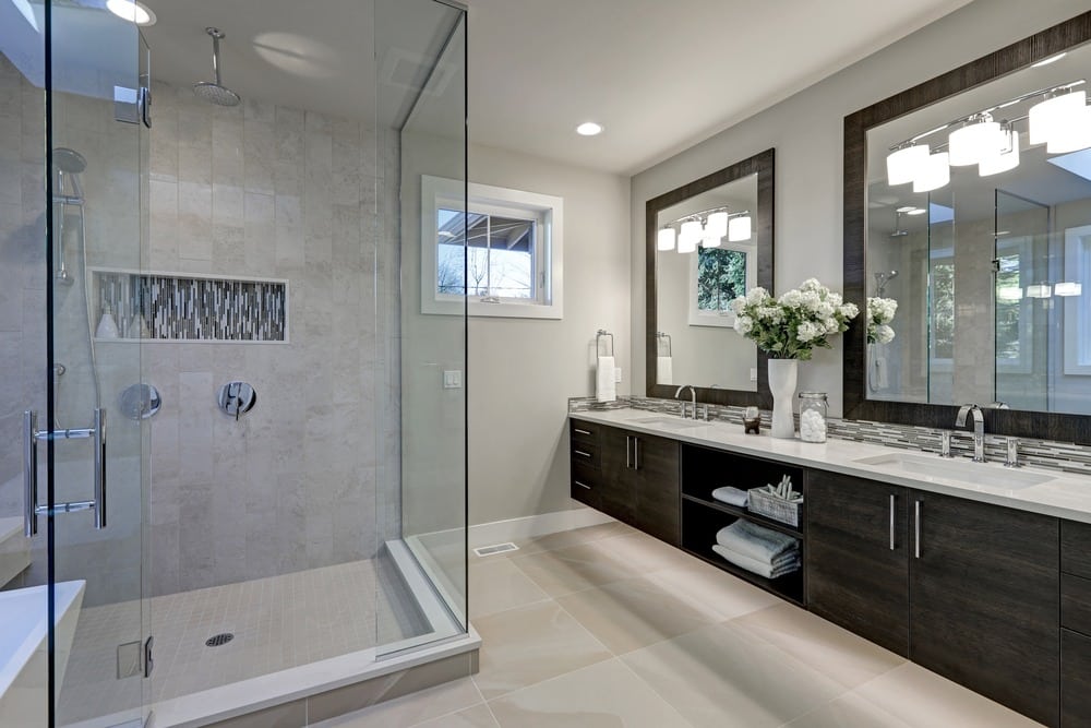 spacious bathroom