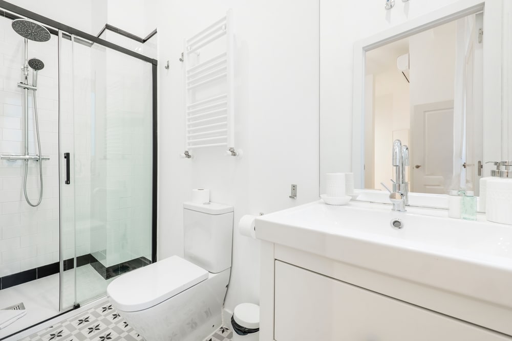 A Frameless Shower Door