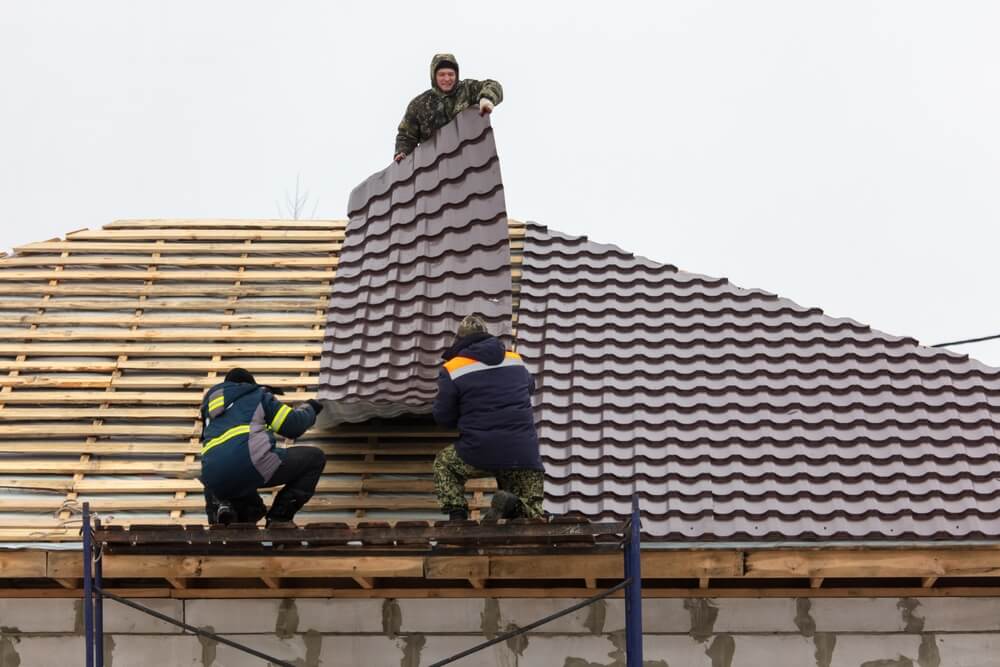 storm damage roof repair process